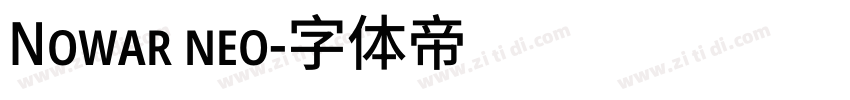Nowar neo字体转换